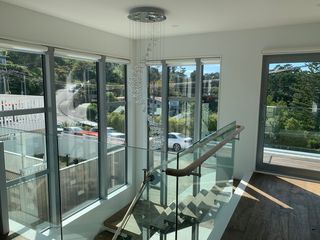 Motorised roller blinds project includes of  using the iSW25LE Li-ion battery powered motors, iSW25CE 12V DC motors, solar charge panels and battery wands for stairways high window